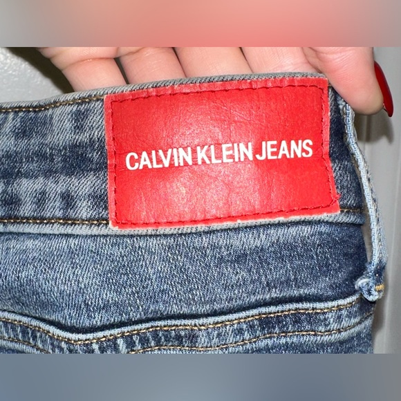 💙FINAL SALE💙 Vintage Calvin Klein High-Rise Slim Fit Jeans – Light Wash Size 25 - Picture 7 of 9